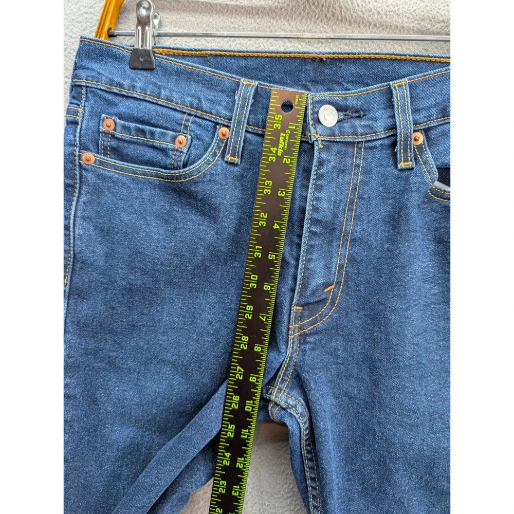 Levi's 514 Straight Fit Denim Jeans Men's 30x30 Dark Wash‎ Blue Stretch Casual